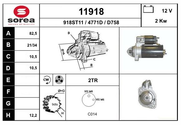 starter 11918 EAI