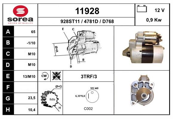 starter 11928 EAI
