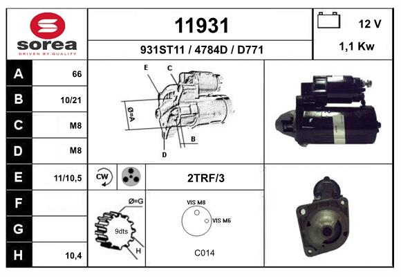 starter 11931 EAI