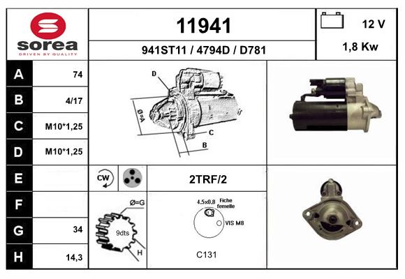 starter 11941 EAI