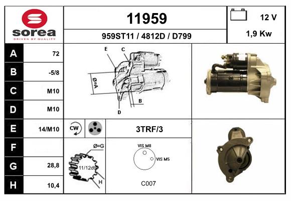 starter 11959 EAI