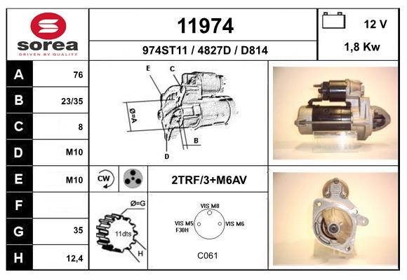 starter 11974 EAI