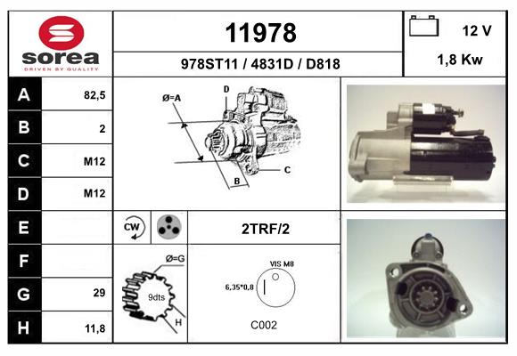 starter 11978 EAI