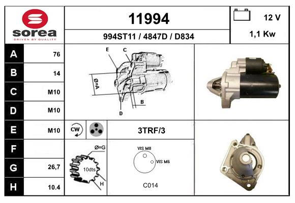 starter 11994 EAI