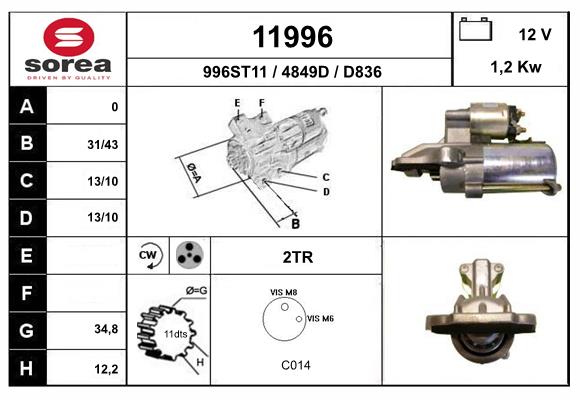 starter 11996 EAI
