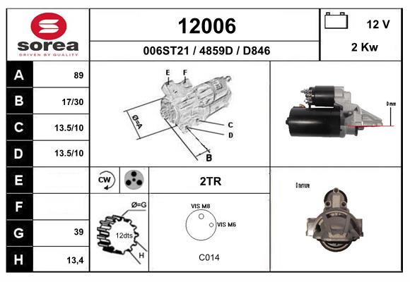 starter 12006 EAI