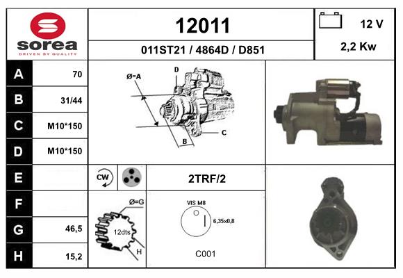 starter 12011 EAI