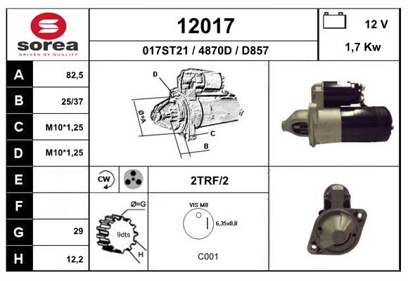 starter 12017 EAI