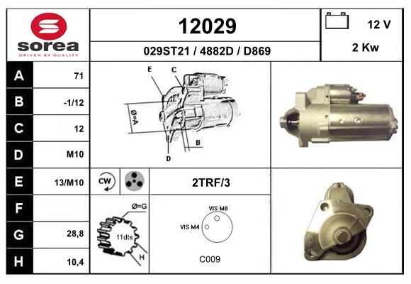 starter 12029 EAI