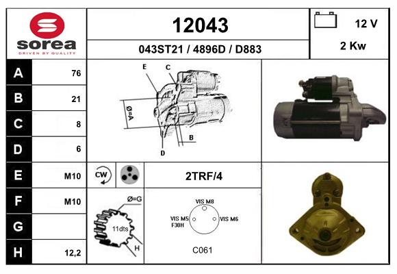 starter 12043 EAI
