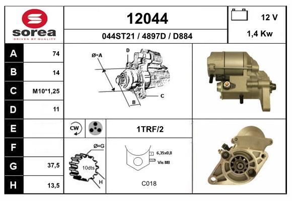 starter 12044 EAI