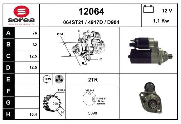 starter 12064 EAI