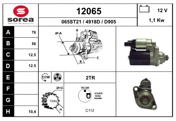 starter 12065 EAI