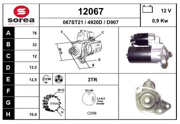 starter 12067 EAI