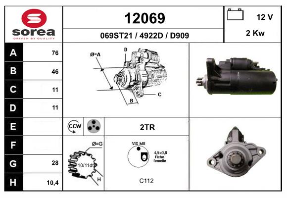 starter 12069 EAI