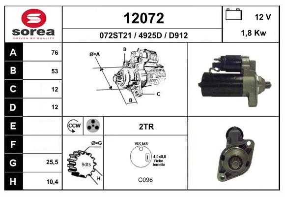 starter 12072 EAI