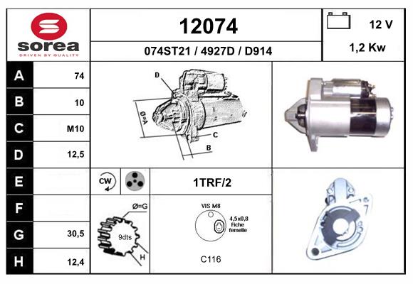 starter 12074 EAI