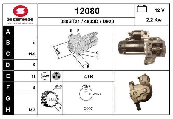 starter 12080 EAI