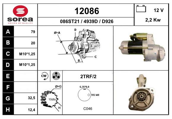 starter 12086 EAI
