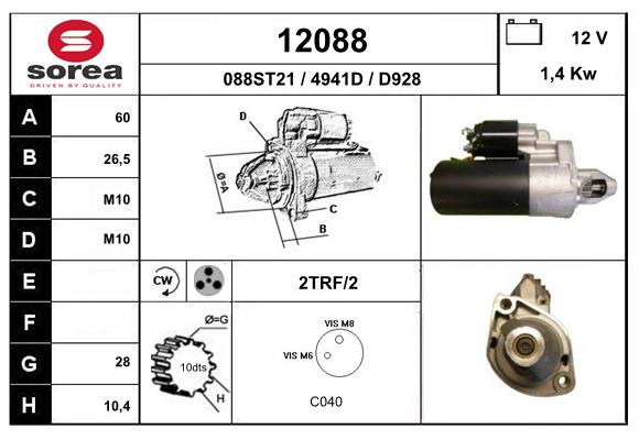 Starter 12088 EAI