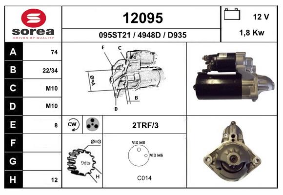 Starter 12095 EAI
