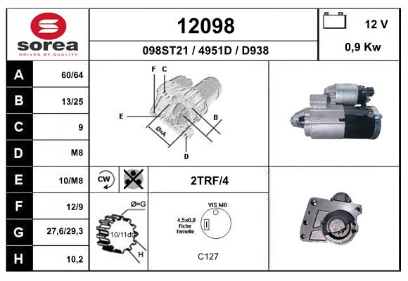 Starter 12098 EAI