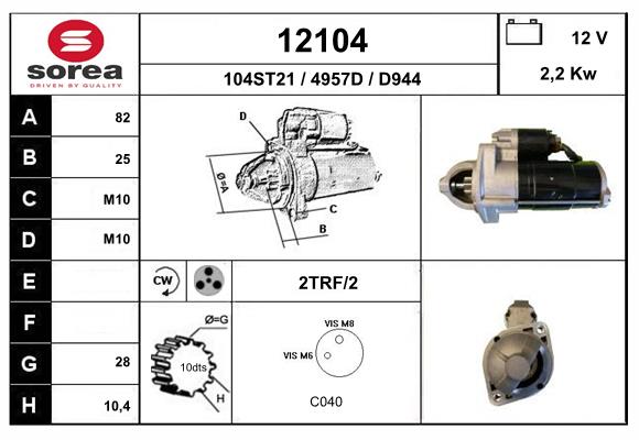 starter 12104 EAI