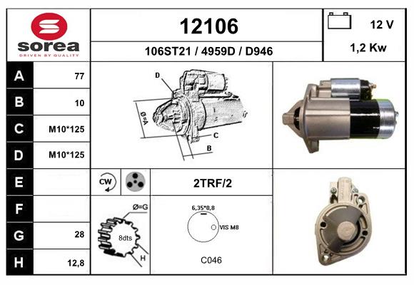 starter 12106 EAI