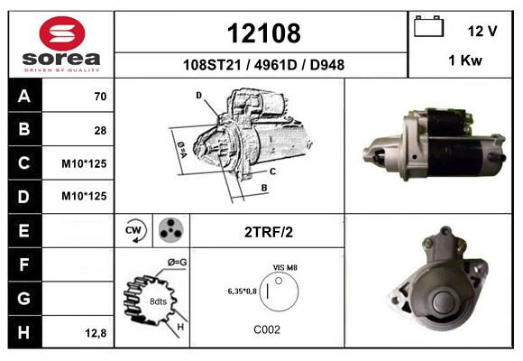 starter 12108 EAI