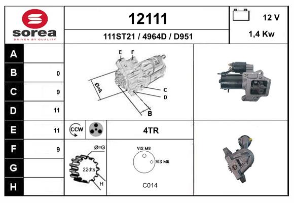 starter 12111 EAI