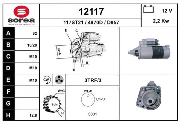 starter 12117 EAI