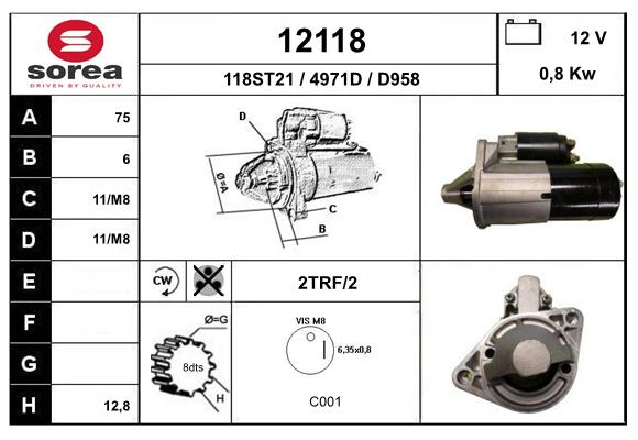 starter 12118 EAI