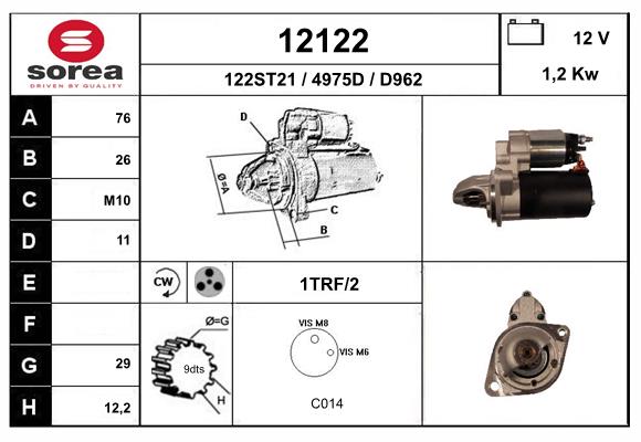Starter 12122 EAI