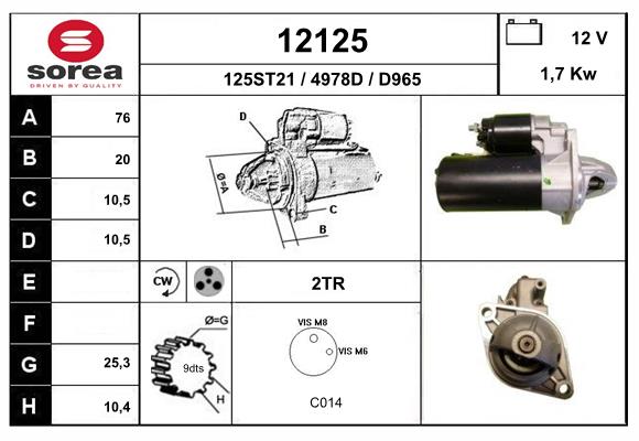 starter 12125 EAI