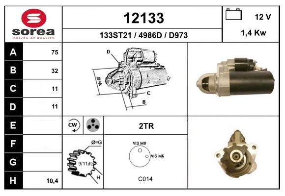 Starter 12133 EAI
