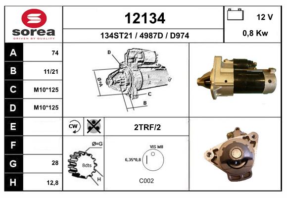 starter 12134 EAI