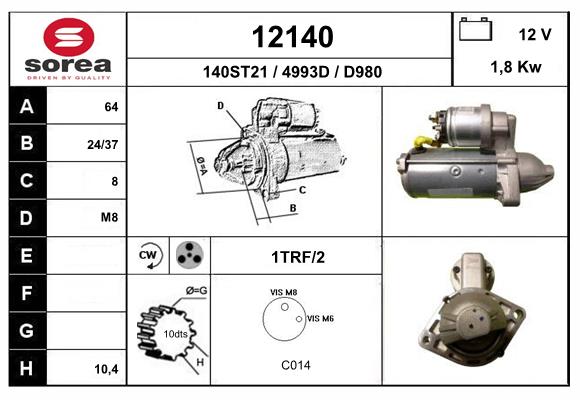 Starter 12140 EAI