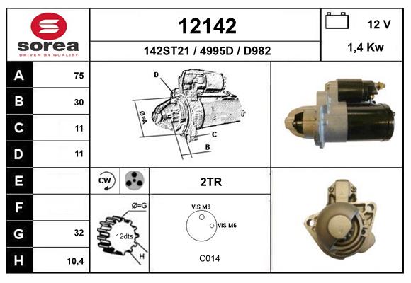 starter 12142 EAI