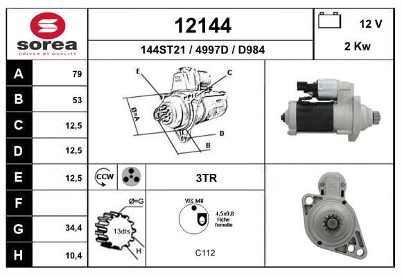 starter 12144 EAI