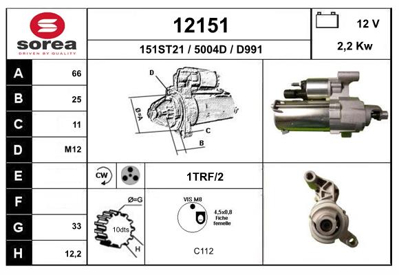 Starter 12151 EAI