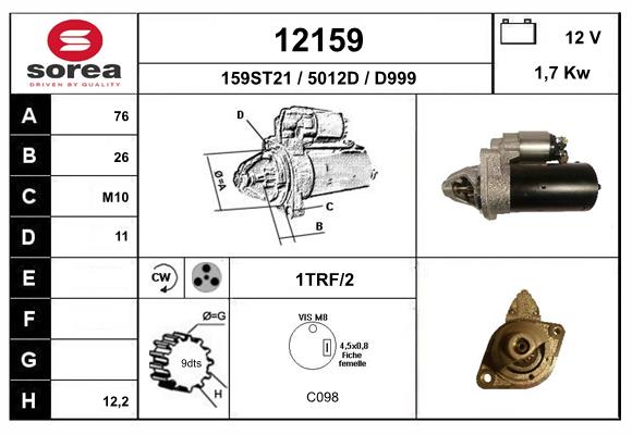 starter 12159 EAI