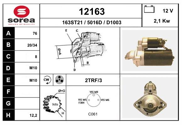 starter 12163 EAI