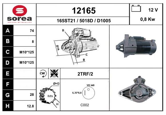 starter 12165 EAI