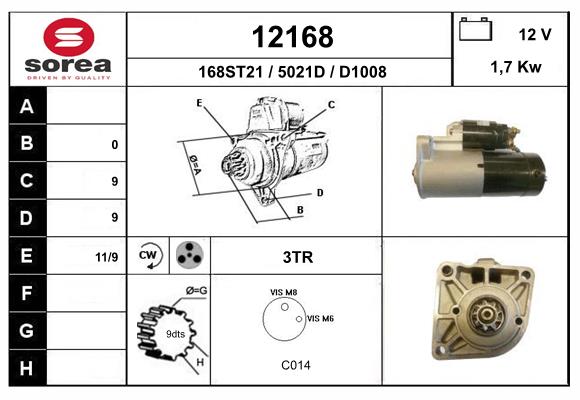 starter 12168 EAI