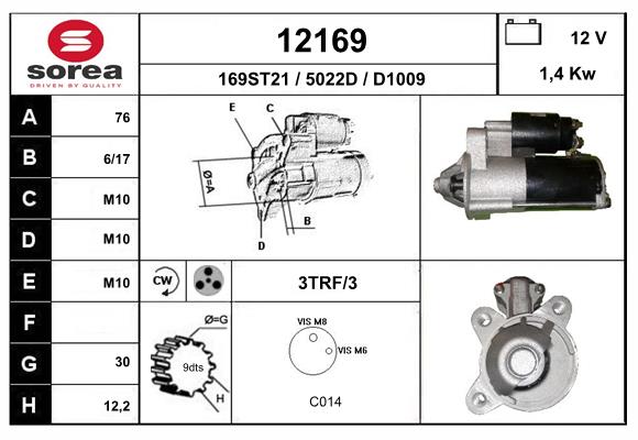starter 12169 EAI