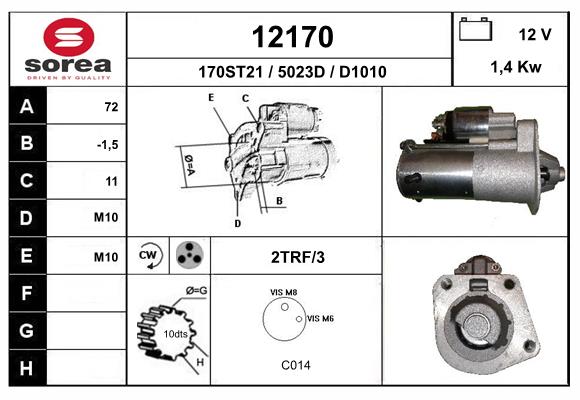 starter 12170 EAI
