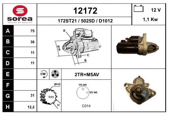 starter 12172 EAI