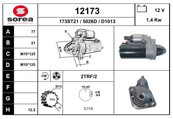starter 12173 EAI