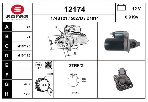 starter 12174 EAI