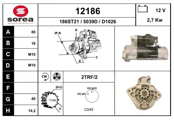 starter 12186 EAI